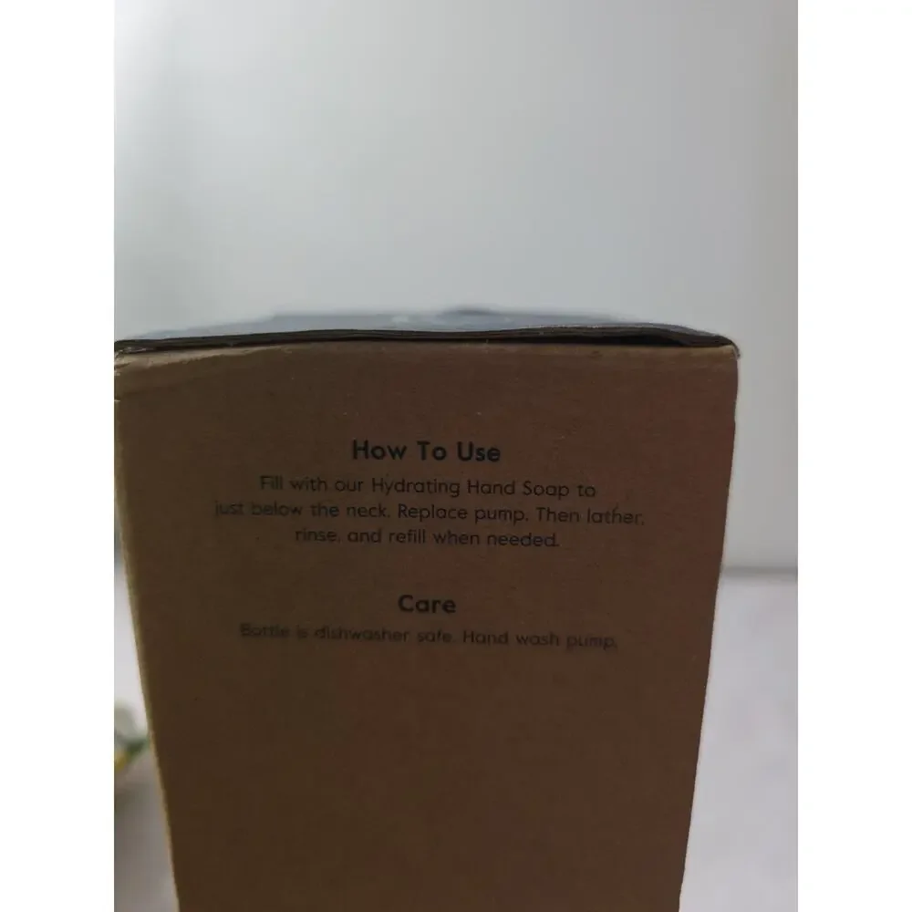 Grove Co Glass hand soap bottle / dispenser - NIB